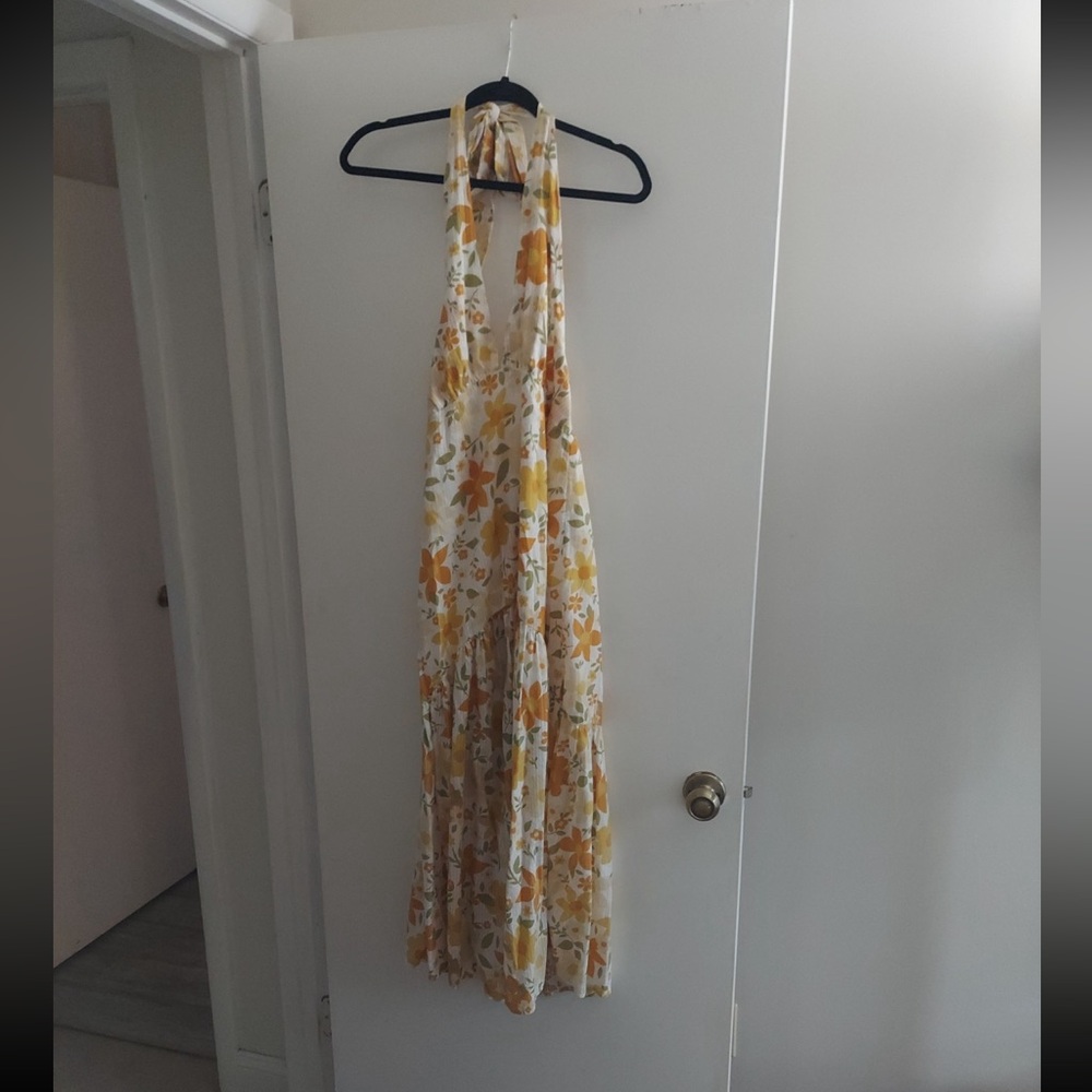 Billabong Yellow and White Floral Dress